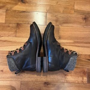 LL bean brown leather boots